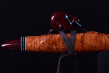 Madrone Burl Native American Flute, Minor, Low F-4, #I1C